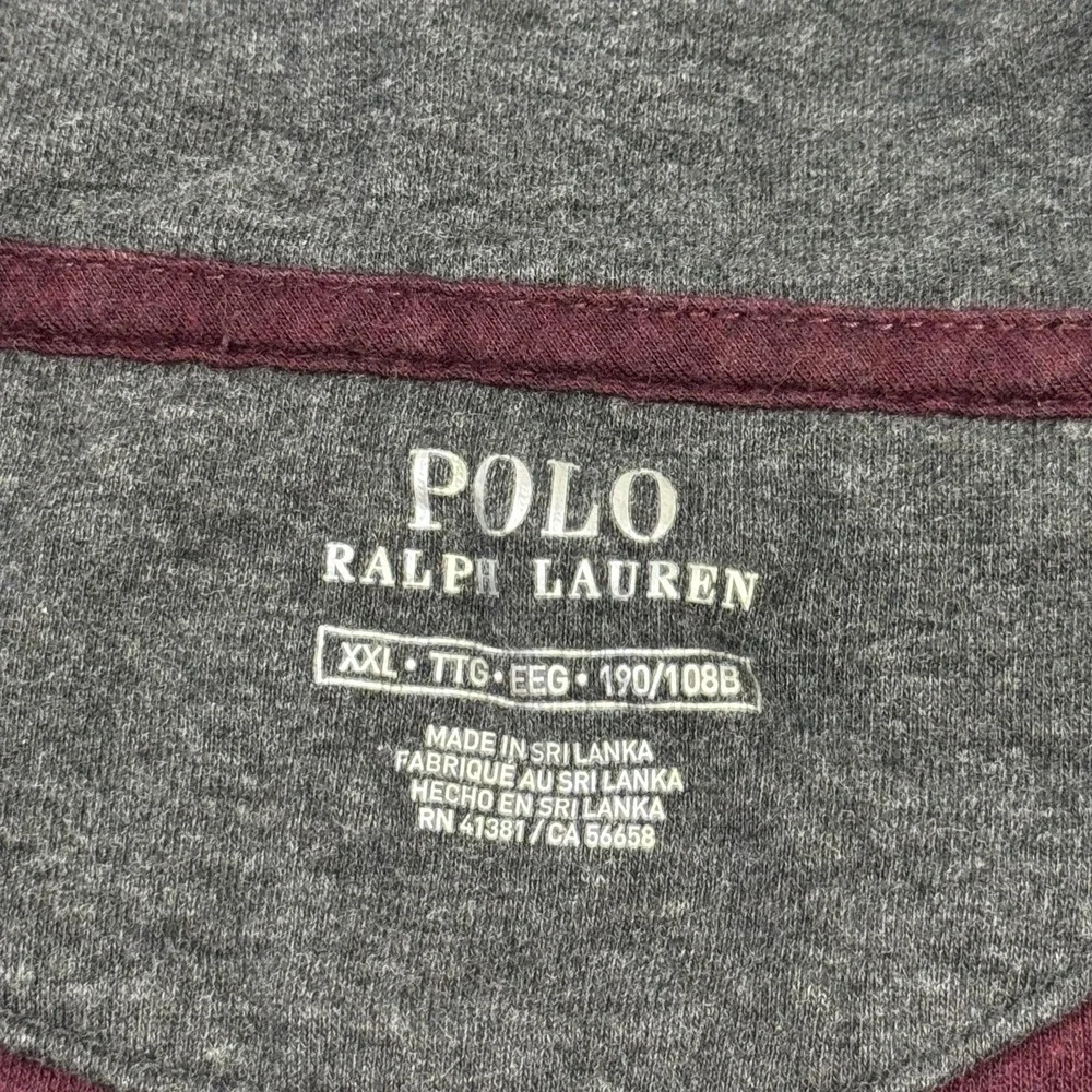 Polo Ralph Lauren 1/4 Zip Sweatshirt Mens 2XL Red Mock Neck Pockets Tagless